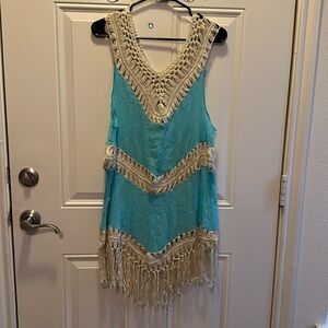 Lady’s world macrame top cover up / Size S/M / B-66